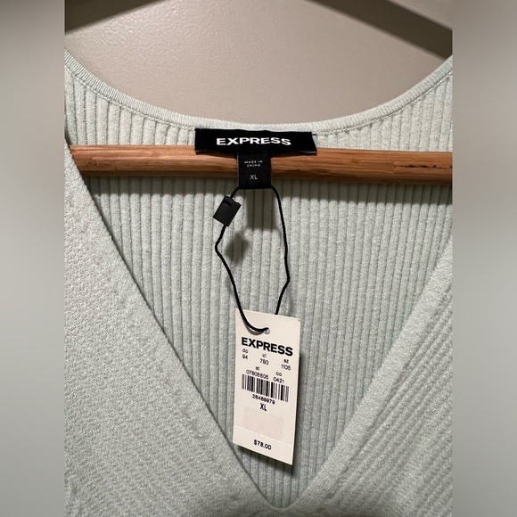 Express Knit Baby Blue Dress - Picture 2 of 4